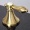 Kingston Brass KC7067BAL Heirloom 8" Widespread Bathroom Faucet, Brushed Brass KC7067BAL - alternate 4